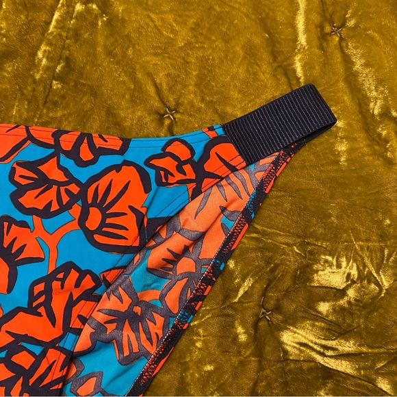 Maison Lejaby Paris France Aloha Honolulu Swim Bikini Bottoms Size Large Floral - Picture 3 of 11